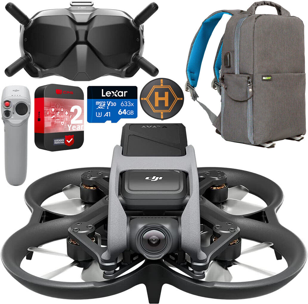 DJI Avata Fly Smart Drone Combo with FPV Goggles V2.
